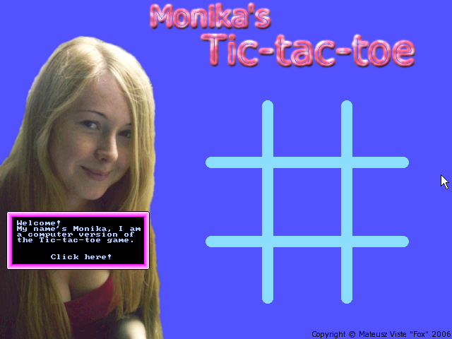 Monika’s Tic-tac-toe