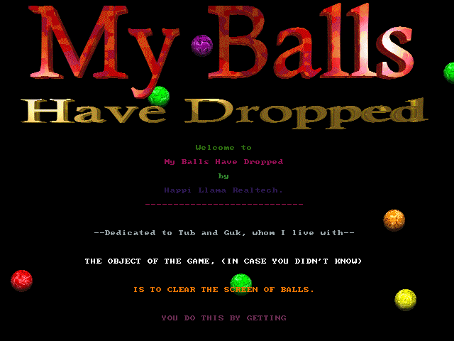 My Balls Have Dropped