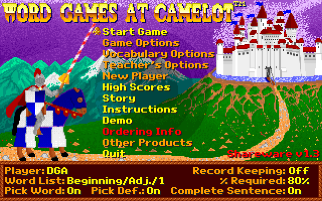 Word Games at Camelot