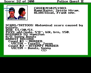 Police Quest 2: The Vengeance screenshot 18