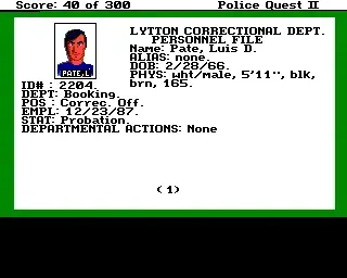Police Quest 2: The Vengeance screenshot 24