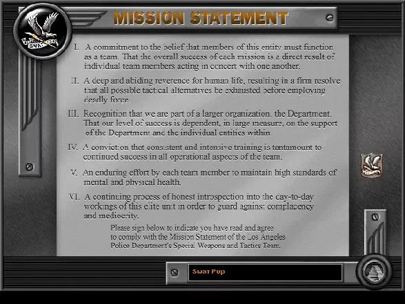 Daryl F. Gates’ Police Quest: SWAT screenshot 14