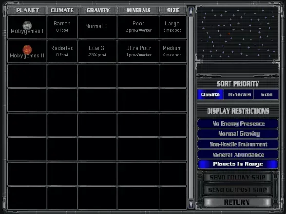 Master of Orion II: Battle at Antares screenshot 36