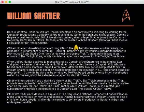 Star Trek: Judgment Rites (Limited CD-ROM Collector’s Edition) screenshot 12