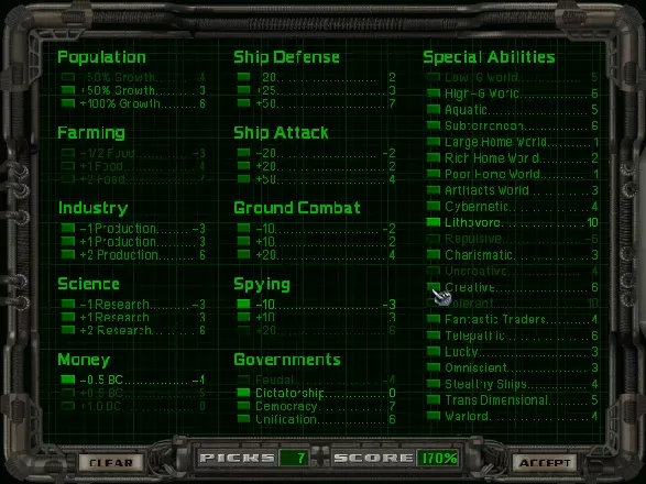Master of Orion II: Battle at Antares screenshot 13