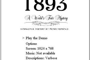 1893: A World’s Fair Mystery