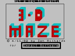 3-D Maze
