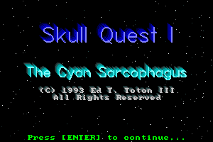 Skull Quest I: The Cyan Sarcophagus