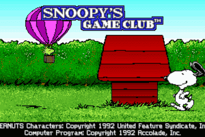 Snoopy’s Game Club