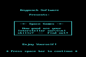 Space Games