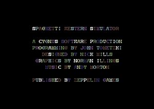 Spaghetti Western Simulator