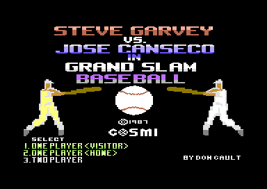 Steve Garvey vs. Jose Canseco in Grand Slam Baseball