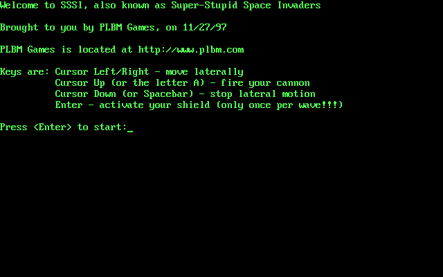 Super Stupid Space Invaders