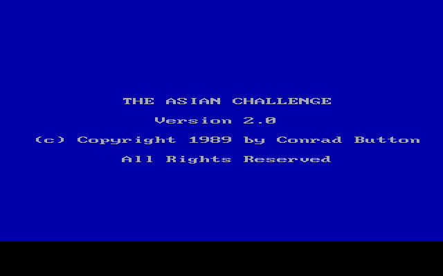 The Asian Challenge
