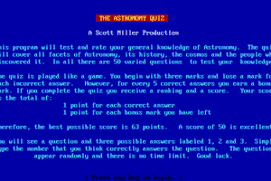 The Astronomy Quiz