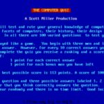 The Computer Quiz