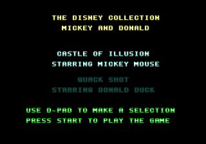 The Disney Collection: Quackshot Starring Donald Duck & Castle of Illusion Starring Mickey Mouse