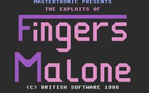 The Exploits of Fingers Malone