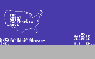 The Great Maine to California Race