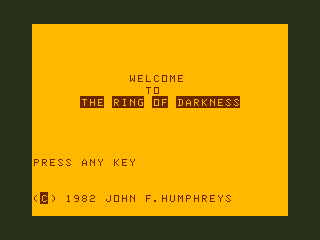 The Ring of Darkness