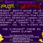 The Simpsons: Bart’s House of Weirdness