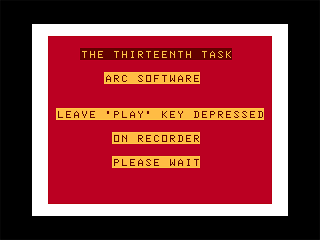 The Thirteenth Task