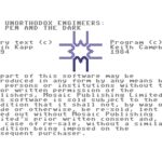 The Unorthodox Engineers: The Pen and the Dark