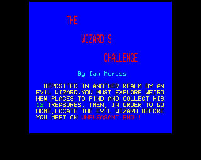 The Wizard’s Challenge
