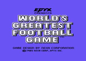 The World's Greatest Football Game