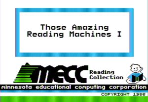 Those Amazing Reading Machines I