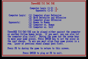 ThreeDEE Tic Tac Toe