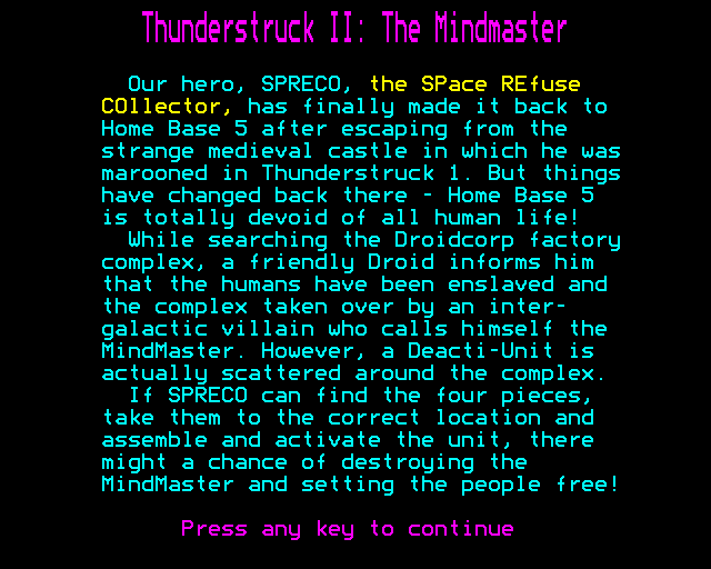Thunderstruck 2: The Mindmaster