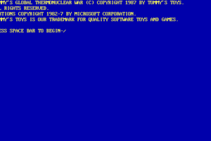 Tommy's Global Thermonuclear War