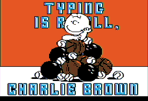 Typing is a Ball, Charlie Brown