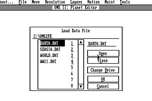 UMS II: Nations at War - Planet Editor