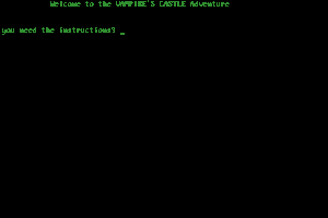 Vampire's Castle Adventure