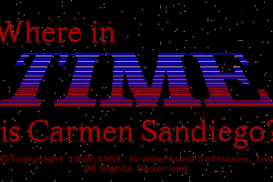 Where in Time is Carmen Sandiego?