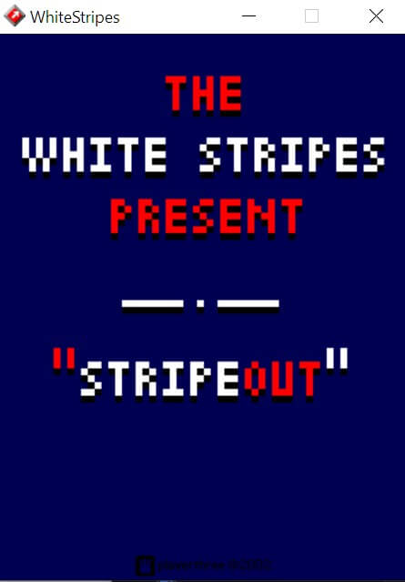 White Stripes’ Stripe Out