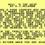 Will ‘o the Wisp