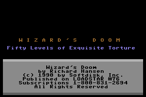 Wizard’s Doom: Fifty Levels of Exquisite Torture