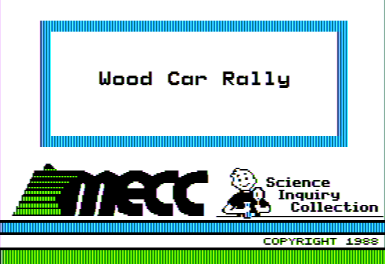 Wood Car Rally