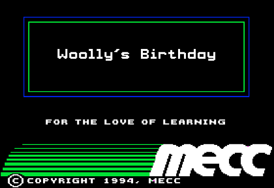 Woolly’s Birthday