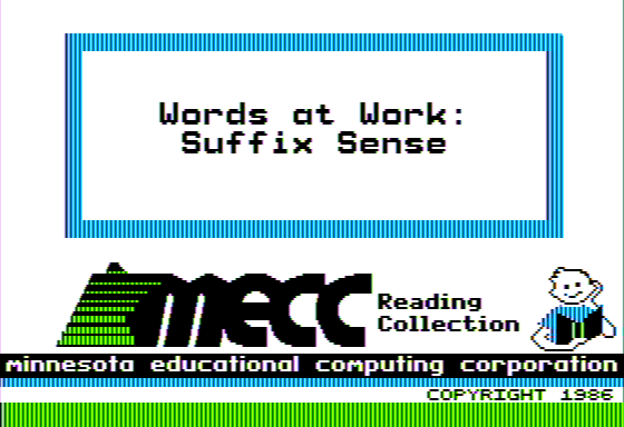 Words at Work: Suffix Sense