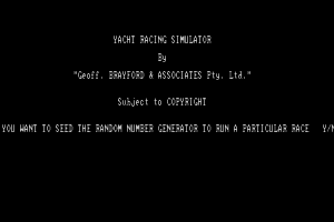 Yacht Racing Simulator