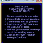 Yellow’s Big Round Ball Of Truth