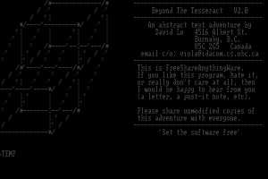 Beyond the Tesseract