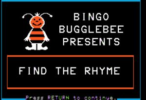 Bingo Bugglebee Presents: Find the Rhyme
