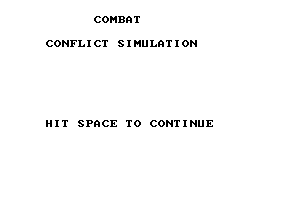Combat: Conflict Simulation