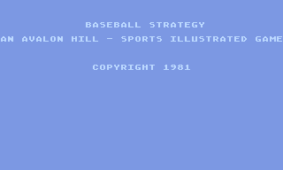 Computer Baseball Strategy