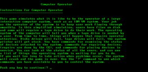 Computer Operator